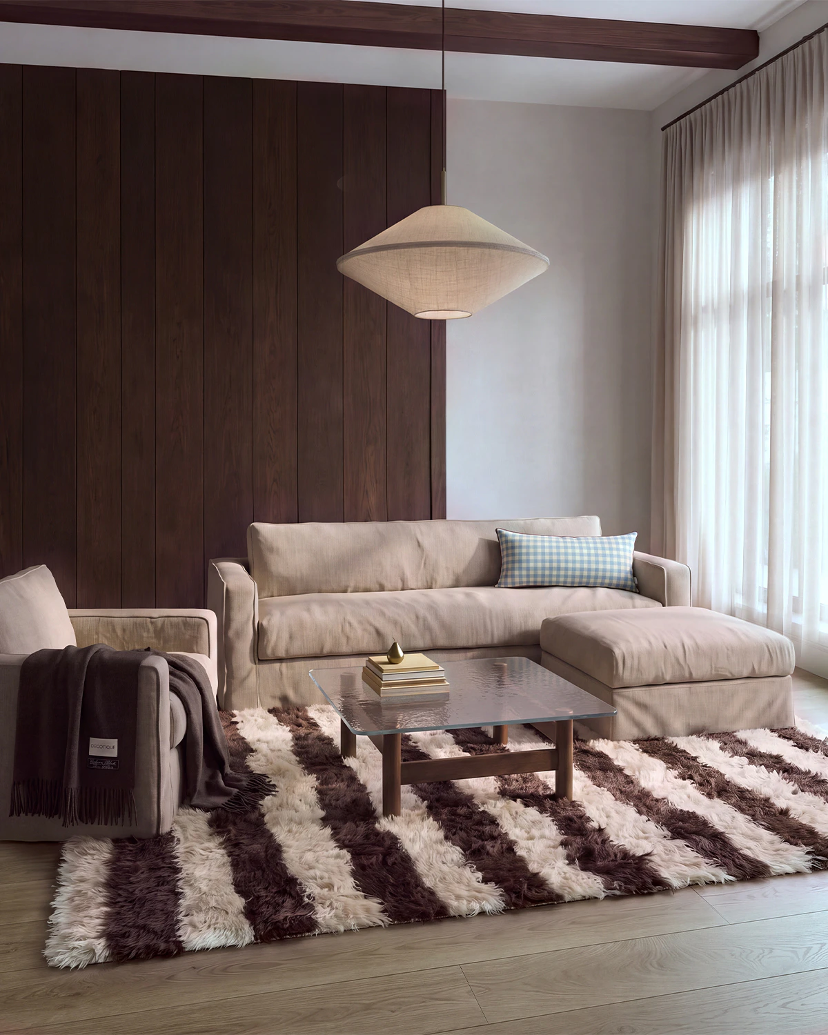 Decotique Loom Nest Love Seat Linne, beige från Decotique, bild 3
