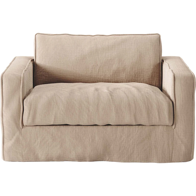 Klädsel Till Loom Nest Love Seat Linne, Beige