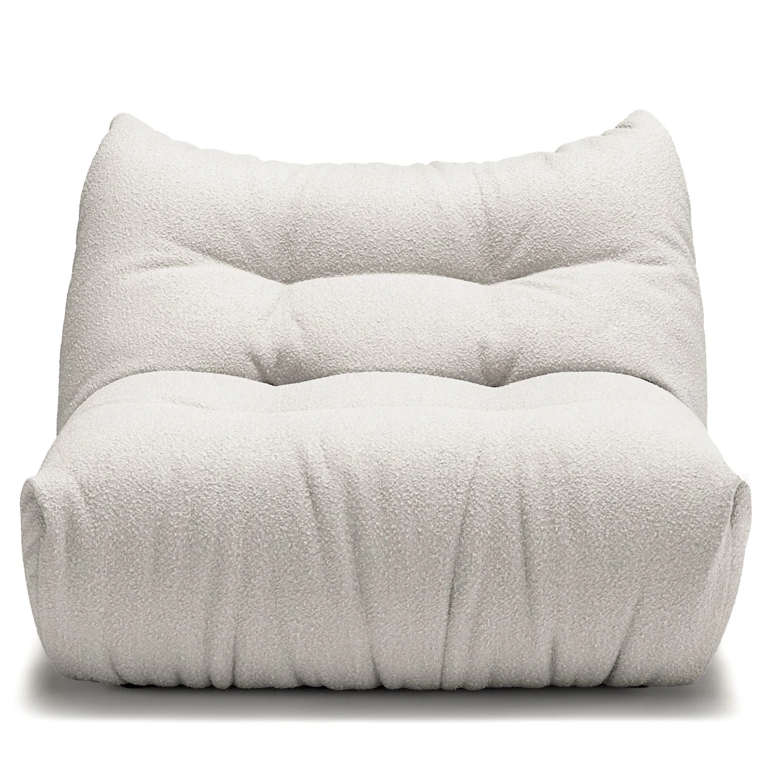 Decotique Mono Modulsoffa - F&aring;t&ouml;ljer Boucl&eacute; Steam White