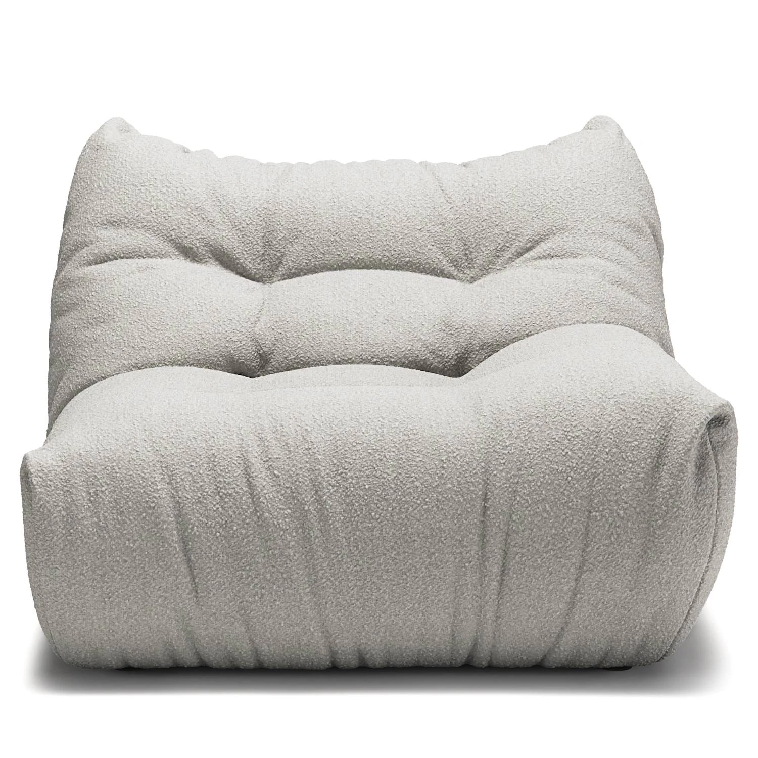decotique mono modulsoffa höger - modulsoffor bouclé steam white
