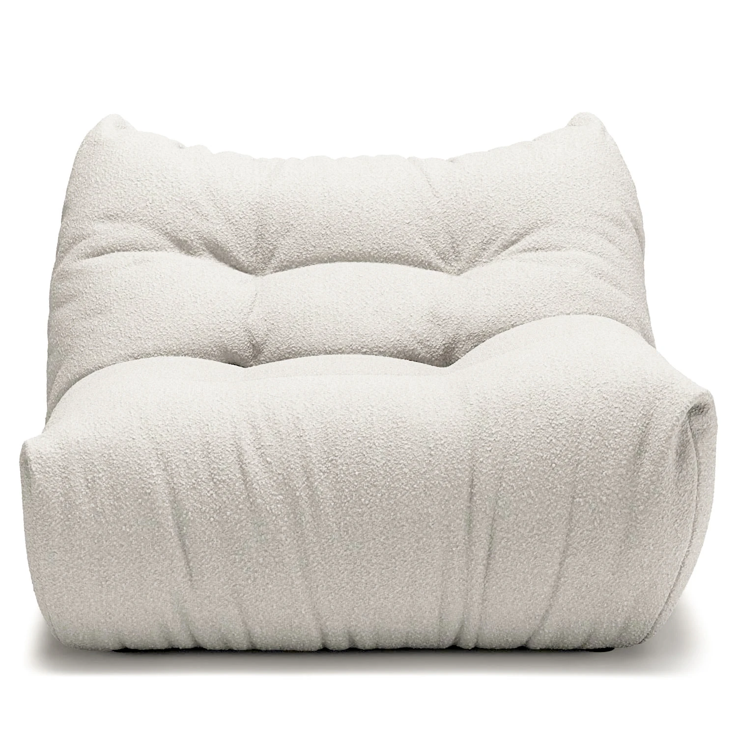 Decotique Mono Modulsoffa H&ouml;ger - Modulsoffor Boucl&eacute; Steam White