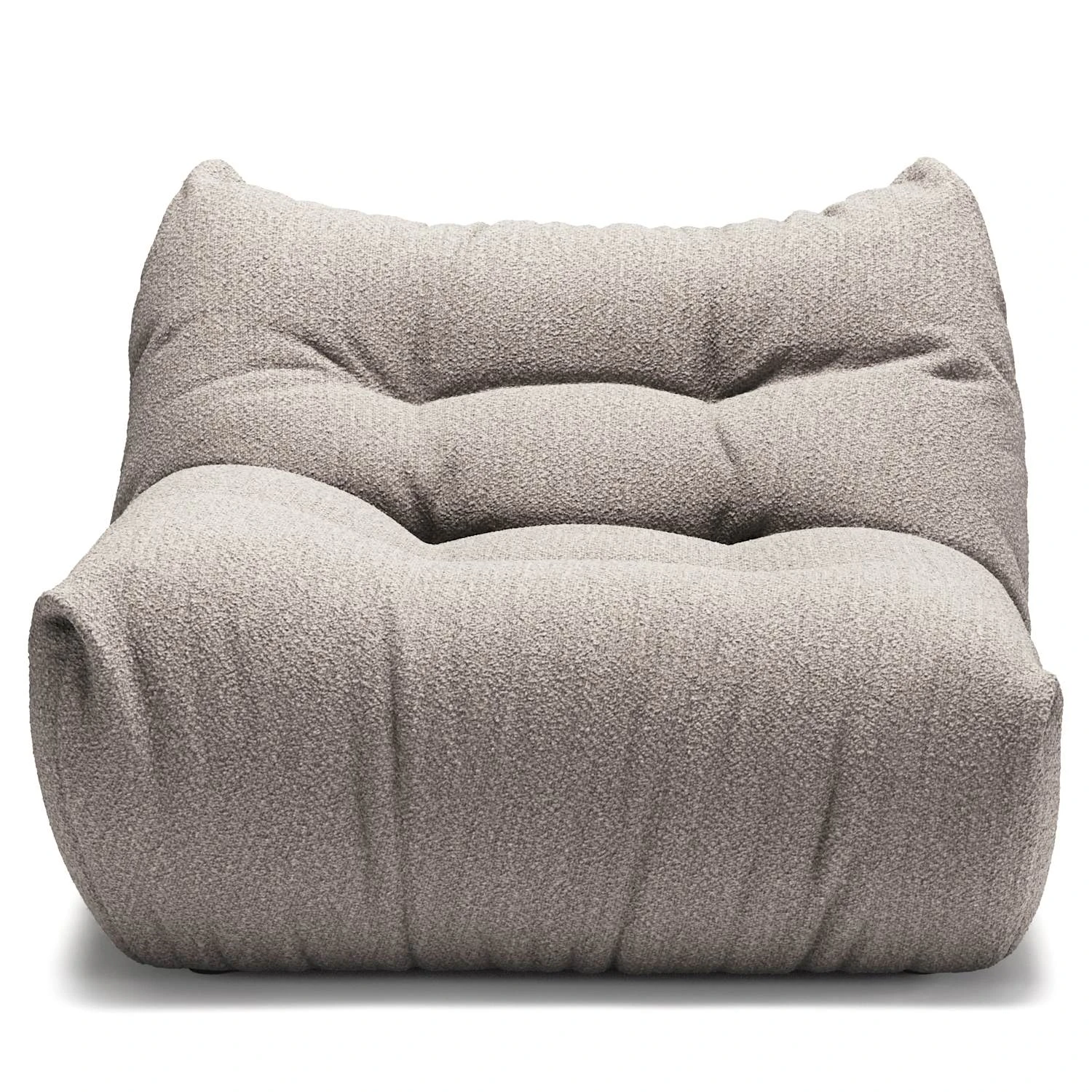 decotique mono modulsoffa vänster - modulsoffor bouclé clay beige