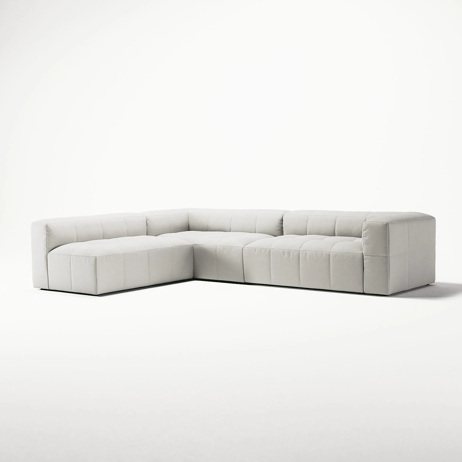 Decotique Mure 4-sitssoffa Med Öppet Avslut Vänster, steam white från Decotique, bild 3