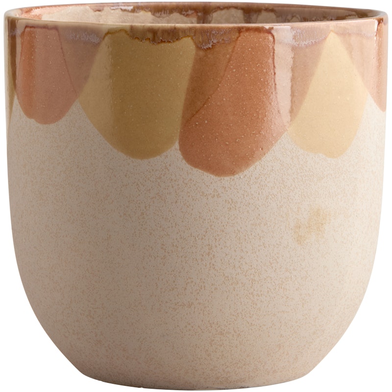 Nougat Kruka Orange / Gul / Cream, 23,5 cm