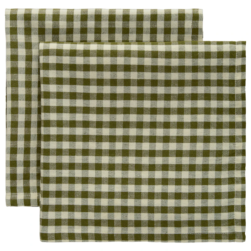 Oliva Servett 45x45 cm 2-pack, Oliv