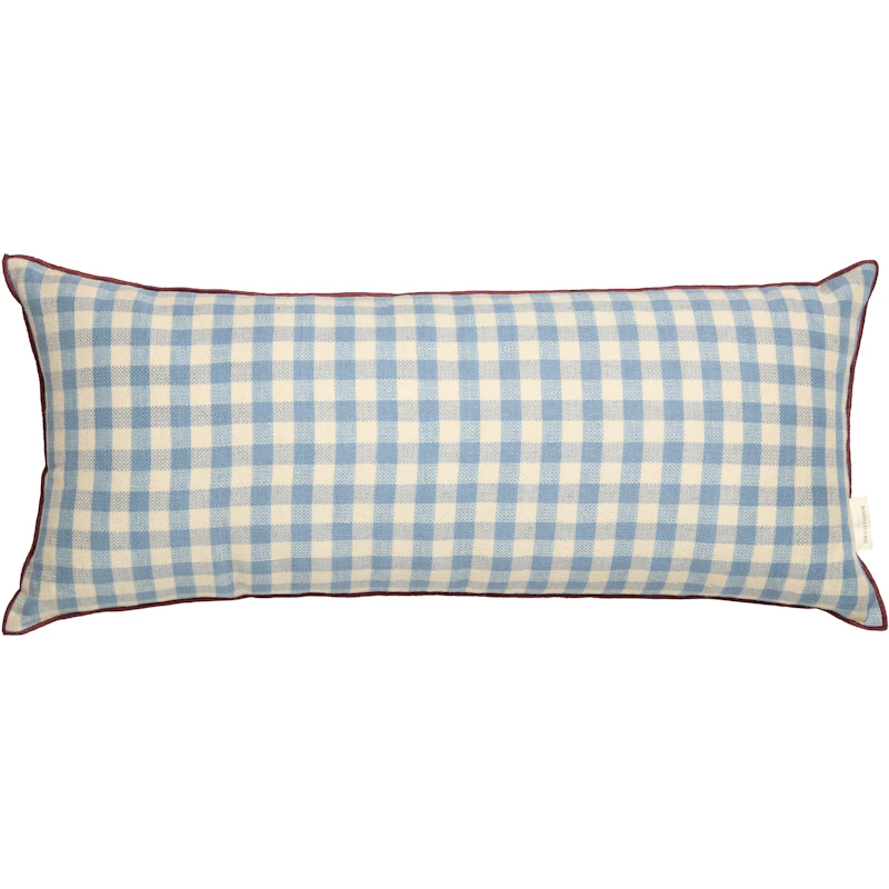 Outline Check Kudde 30x70 cm, Blå