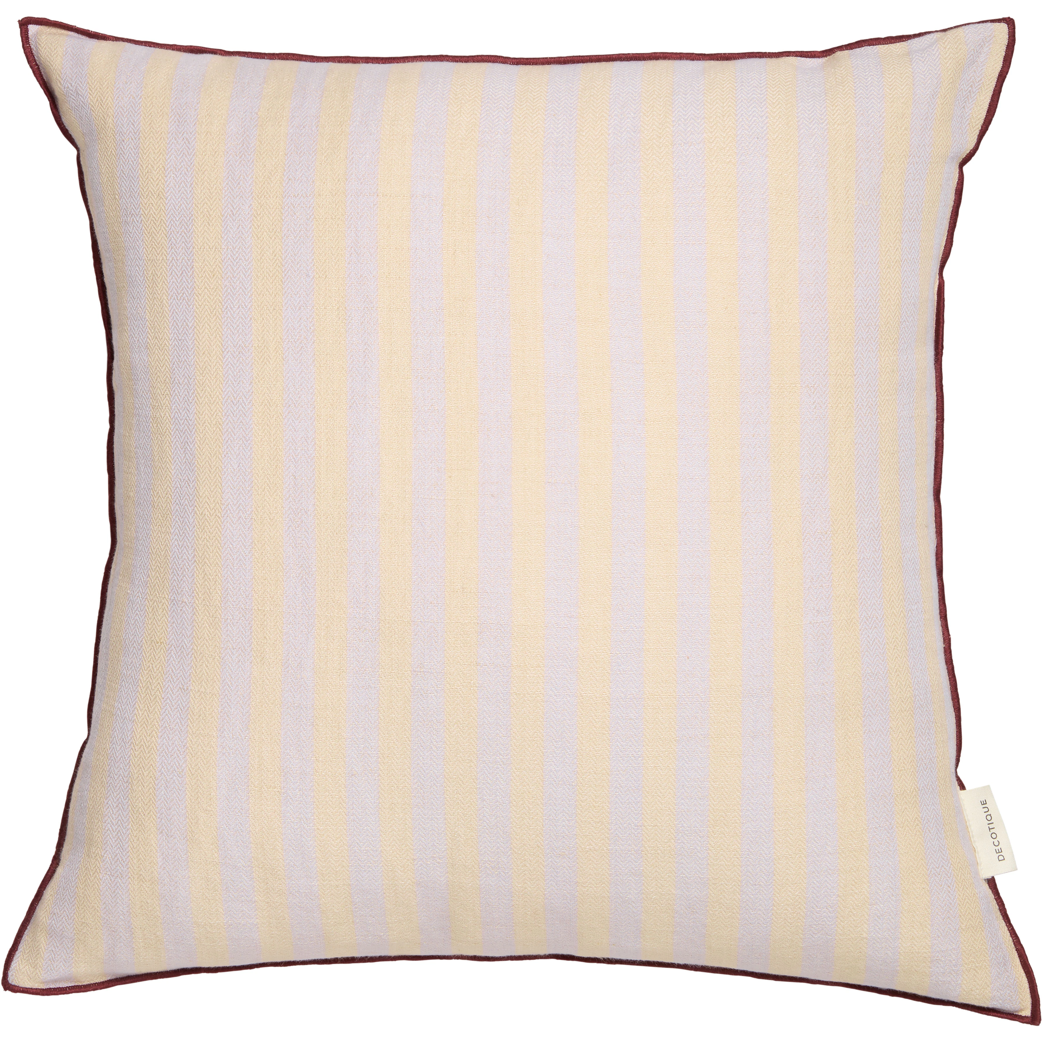 Decotique Outline Stripe Kudde 50x50 Cm - Prydnadskuddar & Fodral Bomull Lila