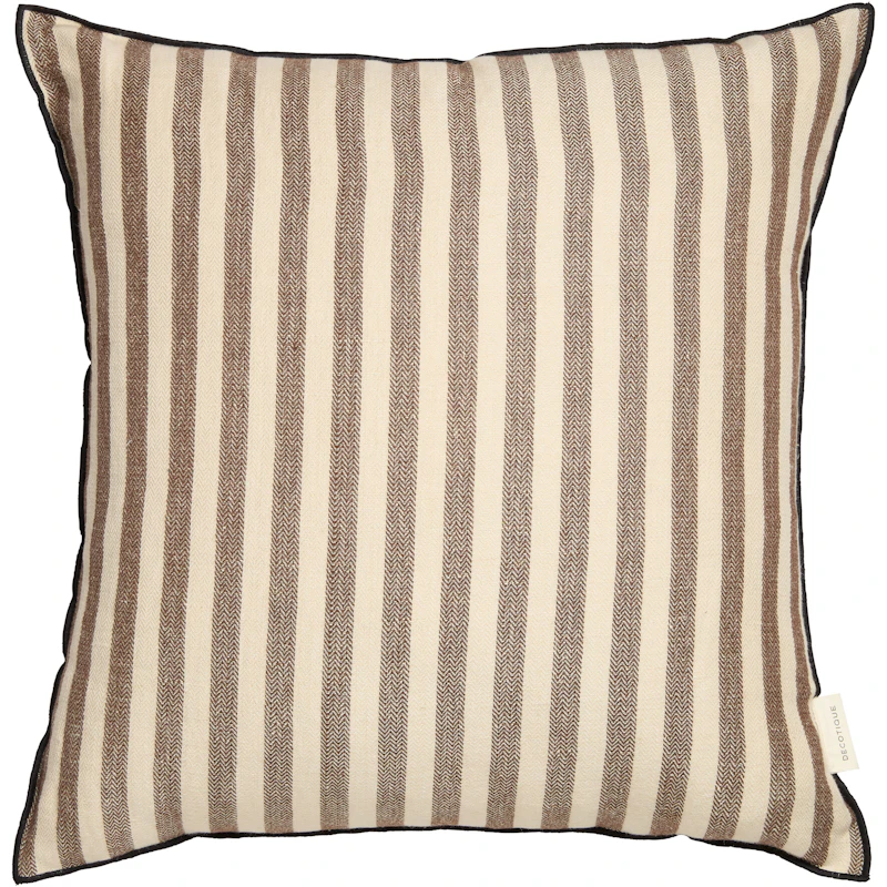 Outline Stripe Kudde 50x50 cm, Mörkbrun