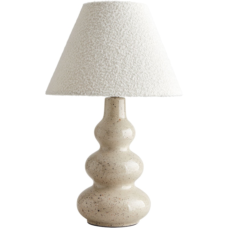 Pebble Bordslampa, Natur / Vit