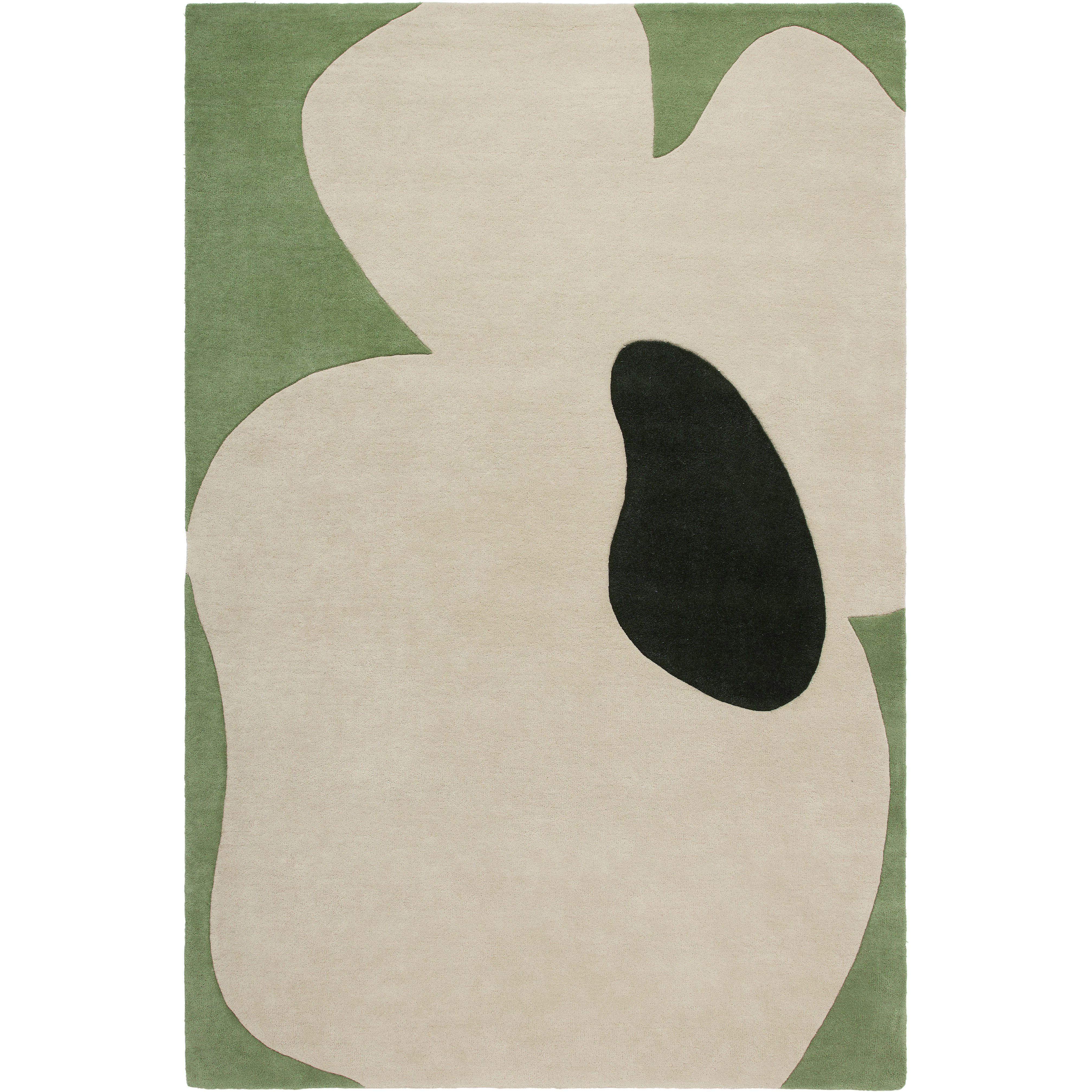 Decotique Poppy matta 300x400 Cm - Mönstrade mattor Ull Grön