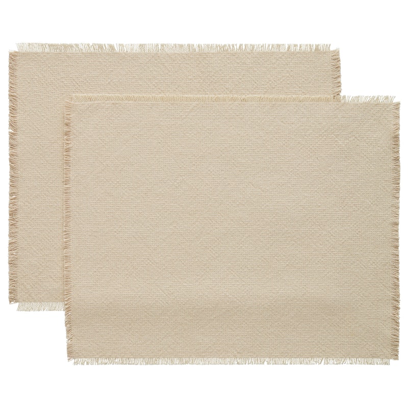 Ravella Bordstablett 35x45 cm 2-pack, Sand / Off-white