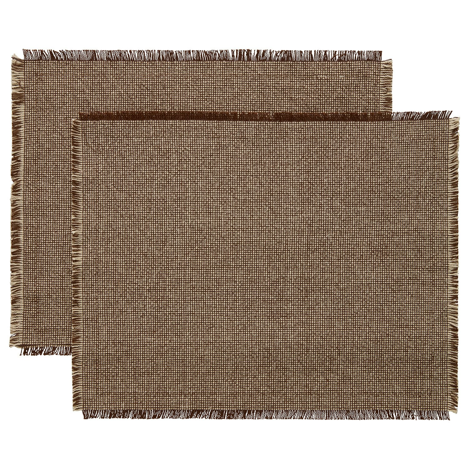 Decotique Ravella Bordstablett 40x50 Cm 2-pack / Off-white - Bordstabletter & Glasunderl&auml;gg Bomull Brun