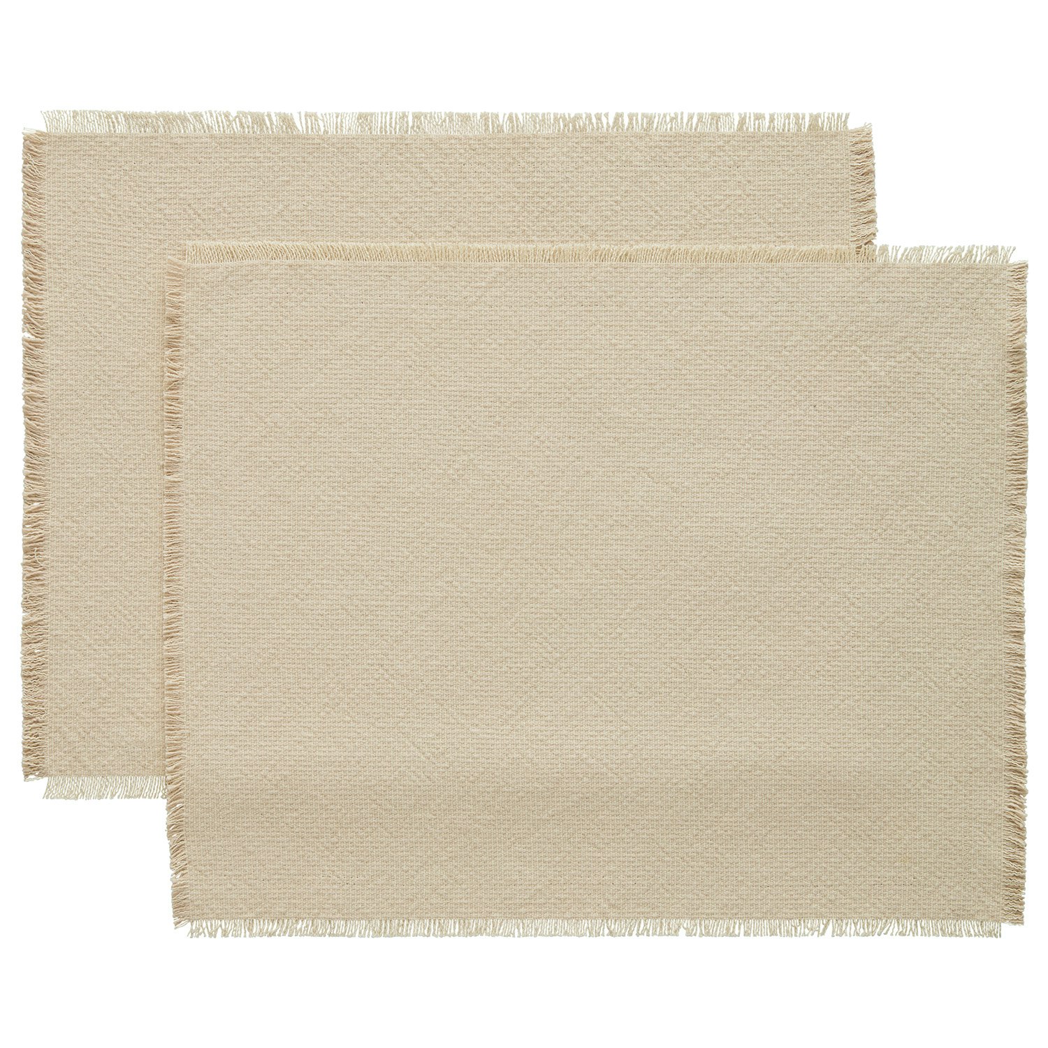 Decotique Ravella Bordstablett 40x50 Cm 2-pack Sand / - Bordstabletter & Glasunderl&auml;gg Bomull Off-White