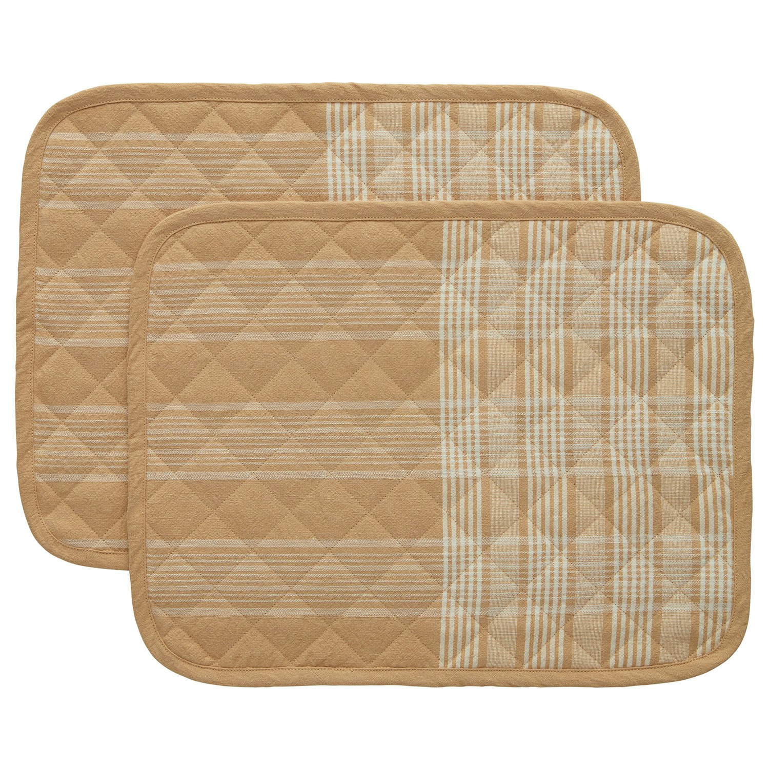 Decotique Rita Bordstablett 35x45 Cm 2-pack - Bordstabletter & Glasunderl&auml;gg Bomull Beige