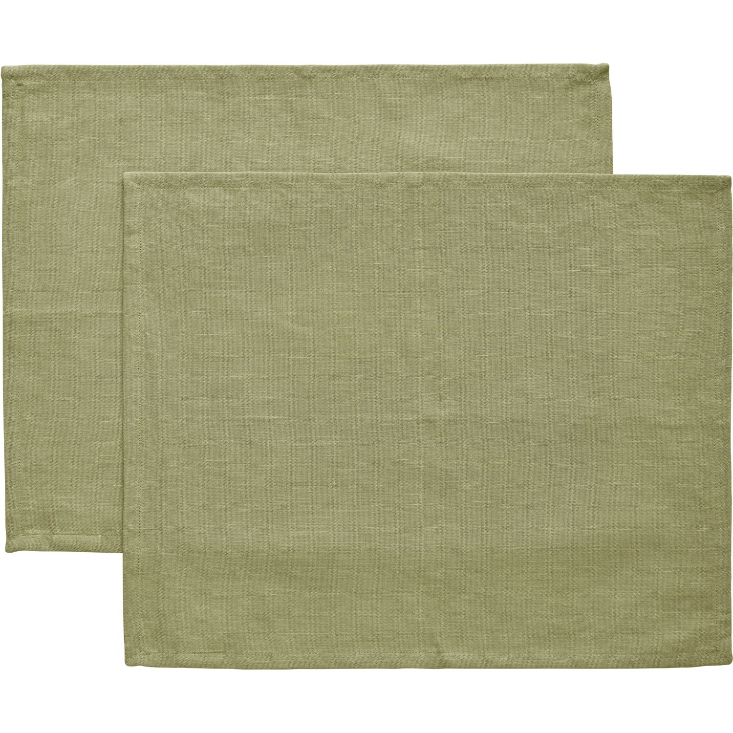 Decotique Sienna Bordstablett 35x45 Cm 2-pack - Bordstabletter & Glasunderl&auml;gg Bomull Gr&ouml;n
