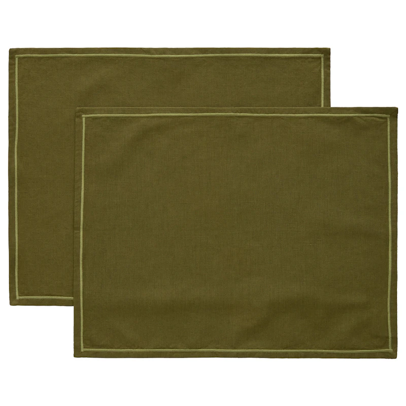 Sienna Bordstablett 35x45 cm 2-pack, Oliv