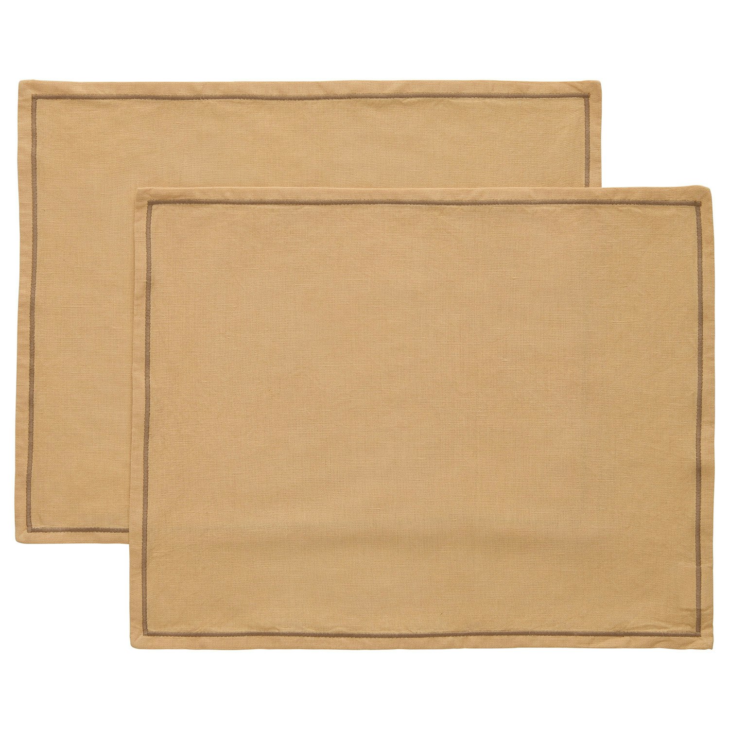 Decotique Sienna Bordstablett 35x45 Cm 2-pack - Bordstabletter & Glasunderl&auml;gg Bomull Beige