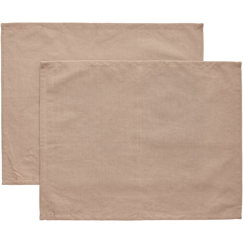 Sienna Bordsunderlägg 35x45 cm 2-pack, Taupe