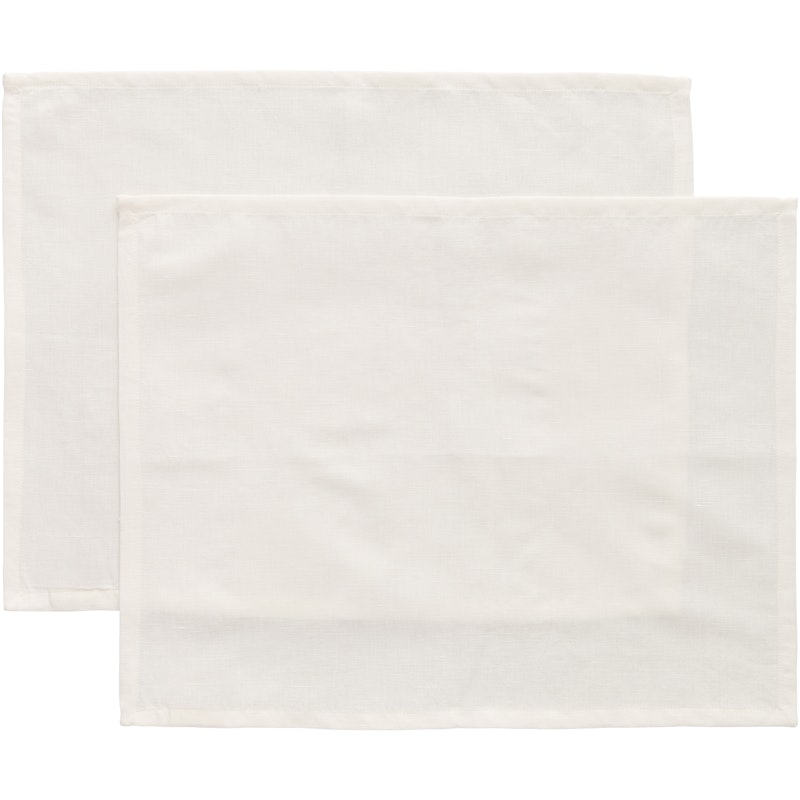 Sienna Bordsunderlägg 35x45 cm 2-pack, Vit