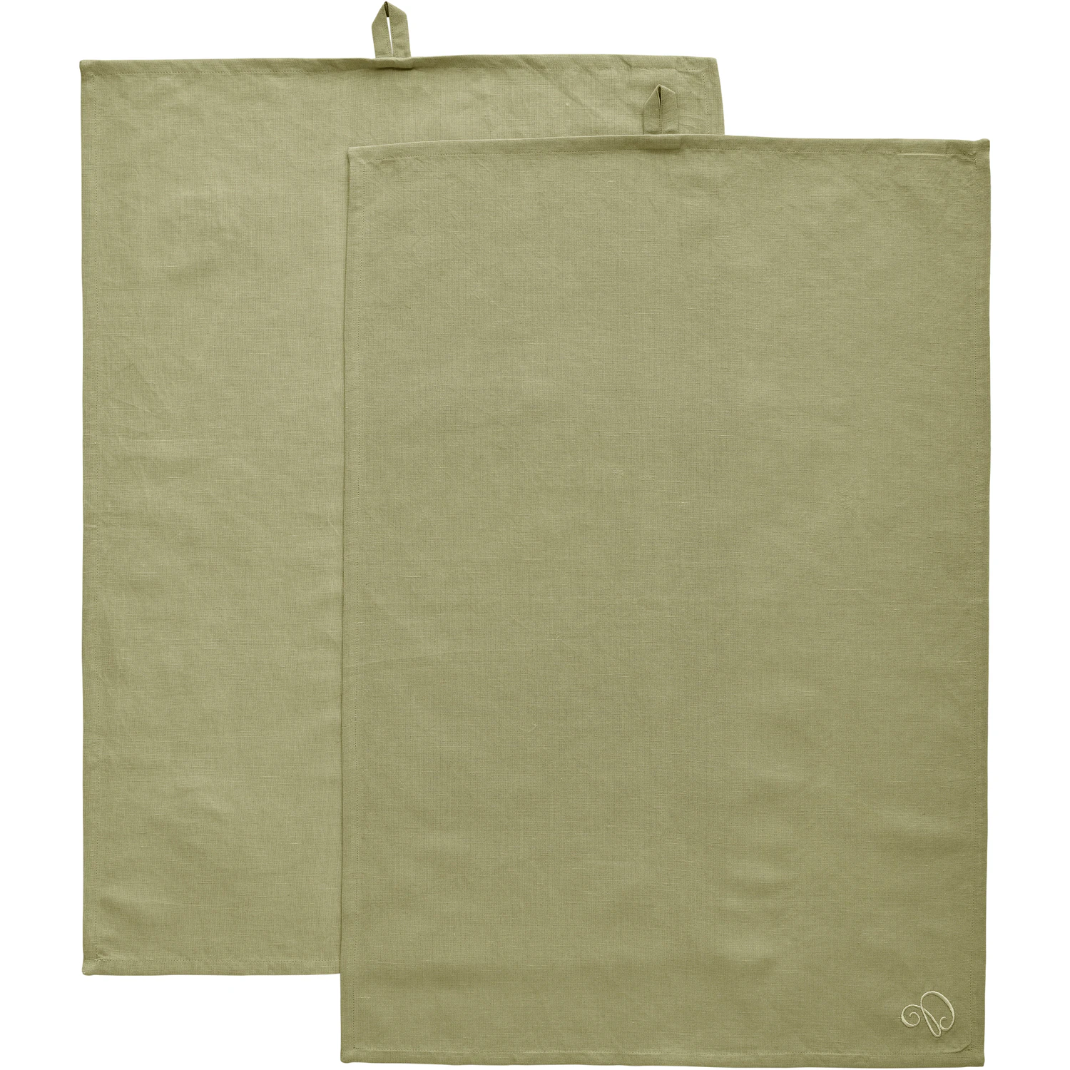 Decotique Sienna Kökshandduk 50x70 Cm 2-pack - Kökshanddukar Bomull Grön