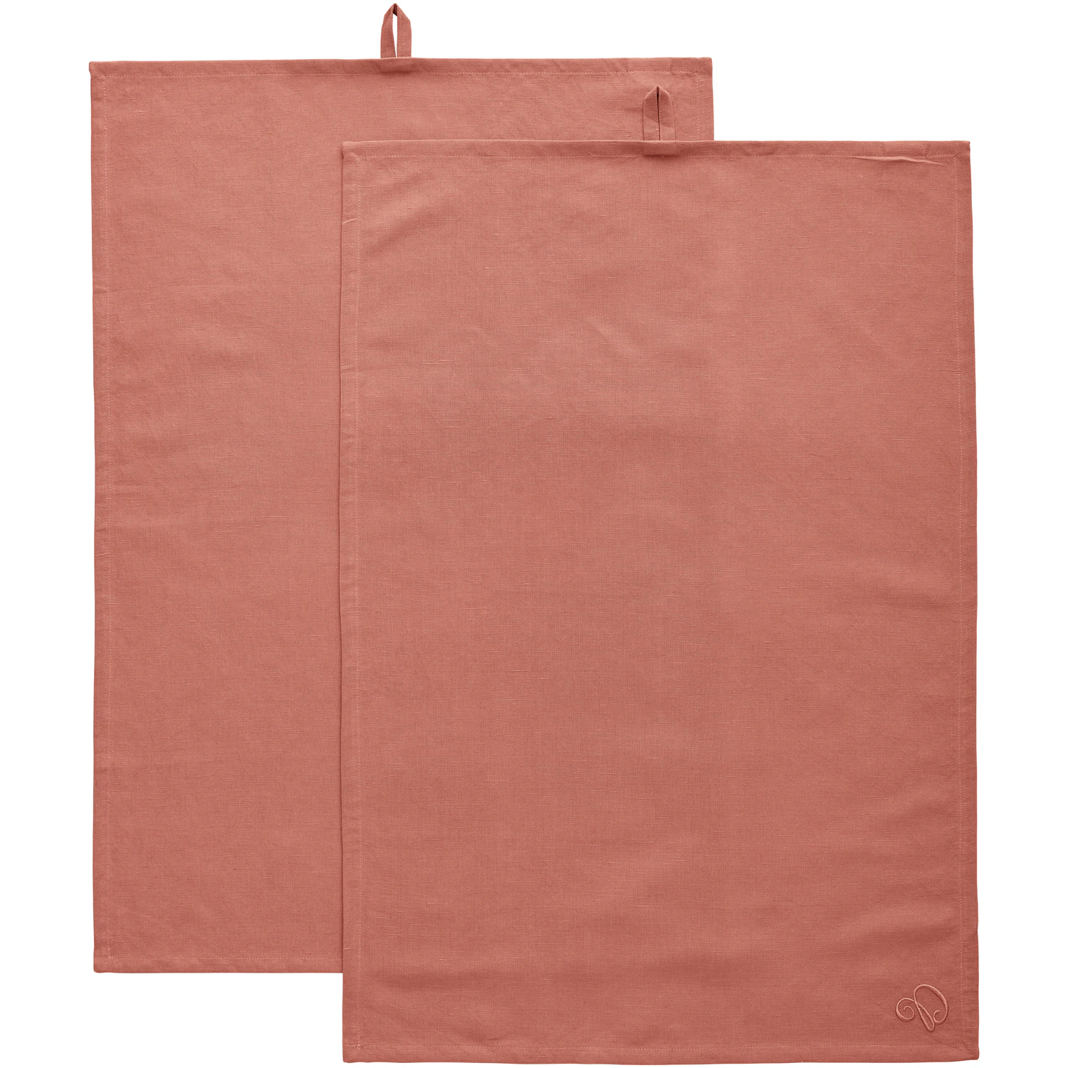 Decotique Sienna Kökshandduk 50x70 Cm 2-pack - Kökshanddukar Bomull Rosa