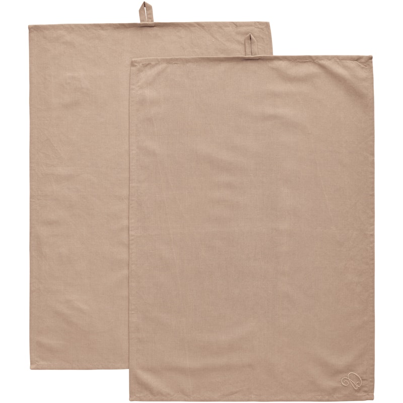 Sienna Kökshandduk 50x70 cm 2-pack, Taupe