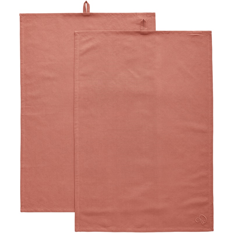 Sienna Kökshandduk 50x70 cm 2-pack, Rosa