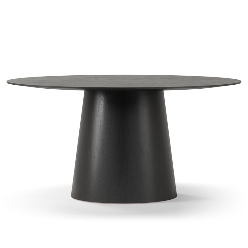 Social Matbord Svart Ek, 150 cm