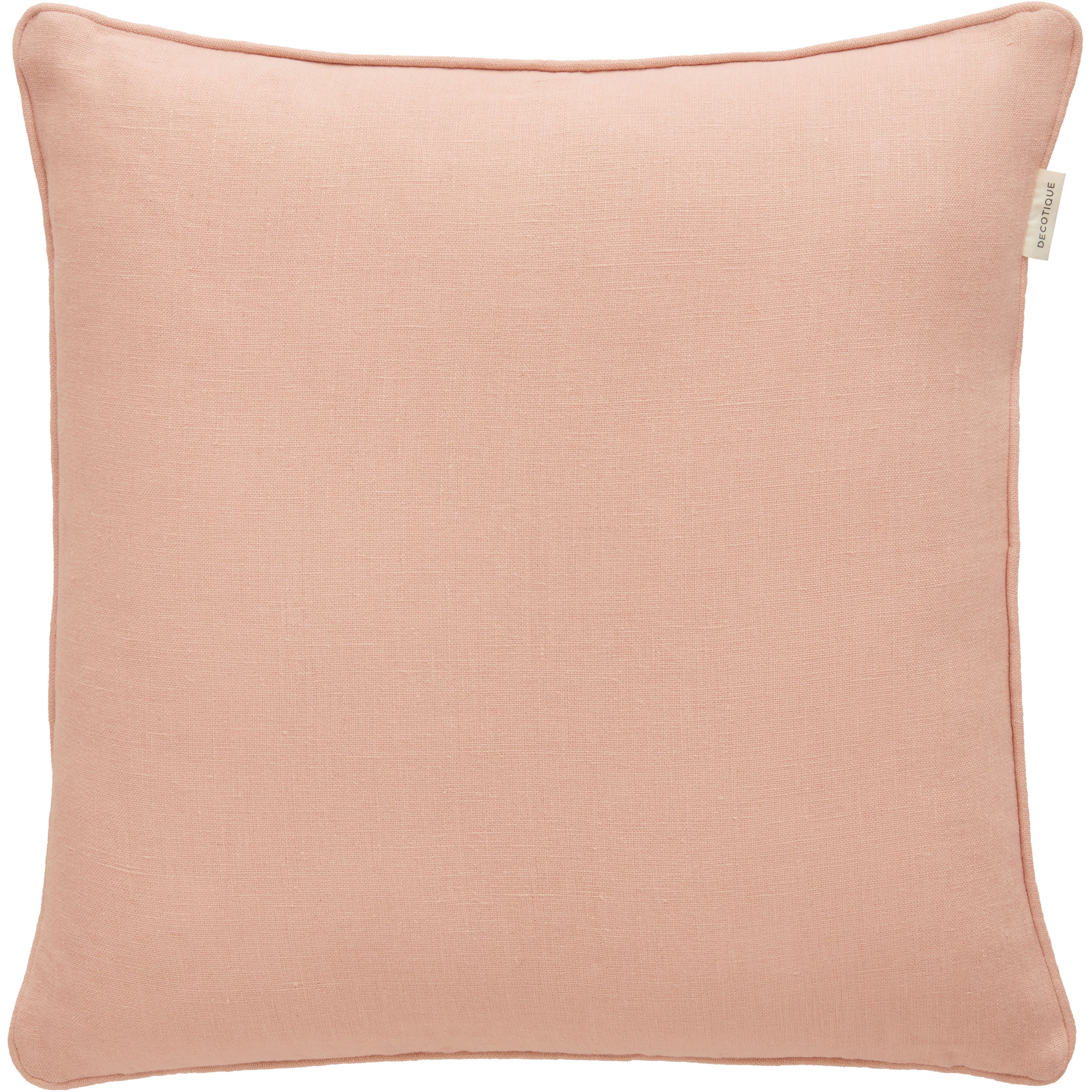 Decotique Soft Kudde 50x50 Cm - Prydnadskuddar & Fodral Linne Bright Pink