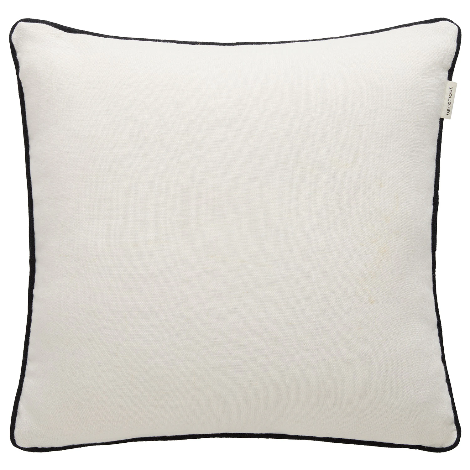 Decotique Soft Kudde 50x50 Cm Off-white / - Prydnadskuddar & Fodral Linne Svart