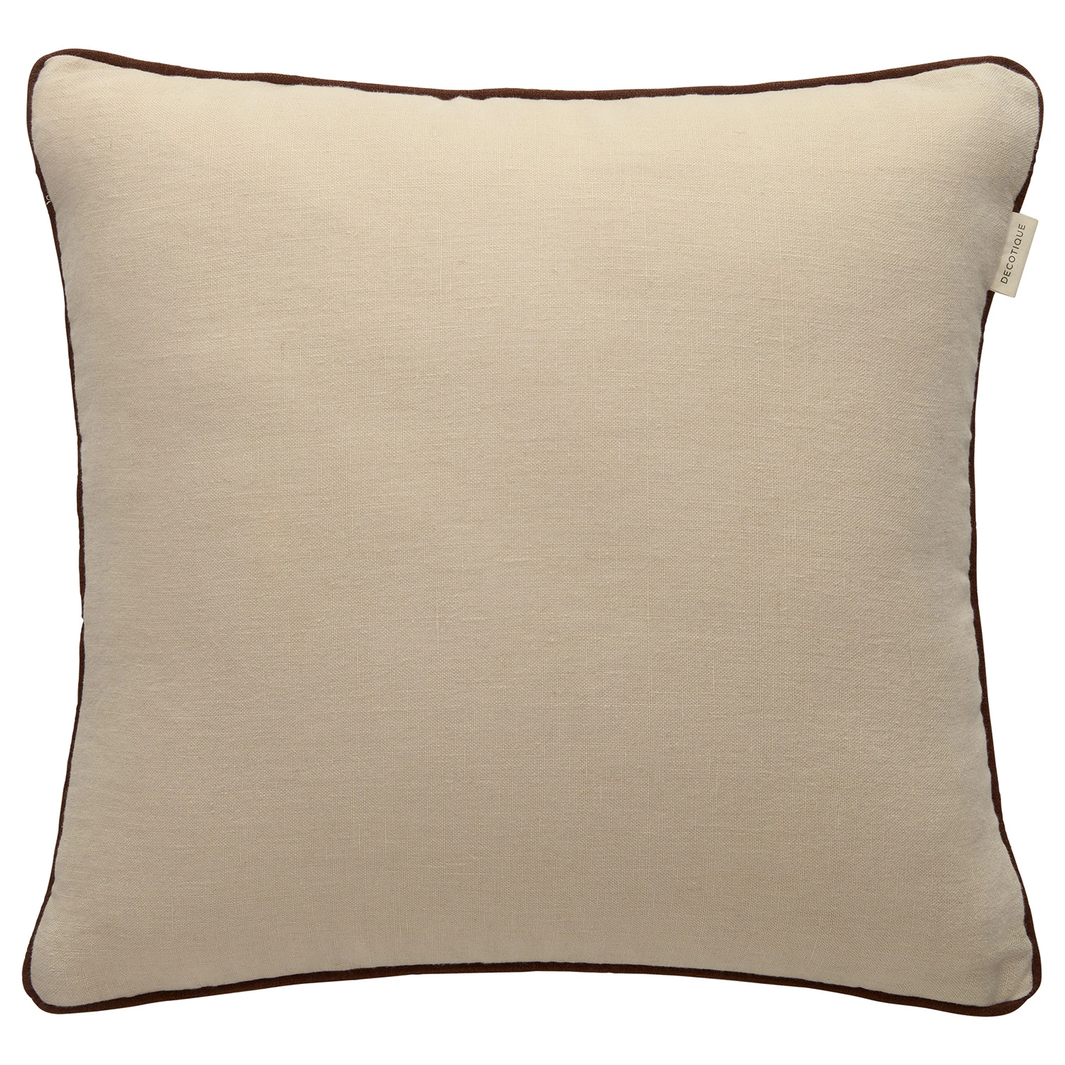 Decotique Soft Kudde 50x50 Cm Sand / - Prydnadskuddar & Fodral Linne Brun