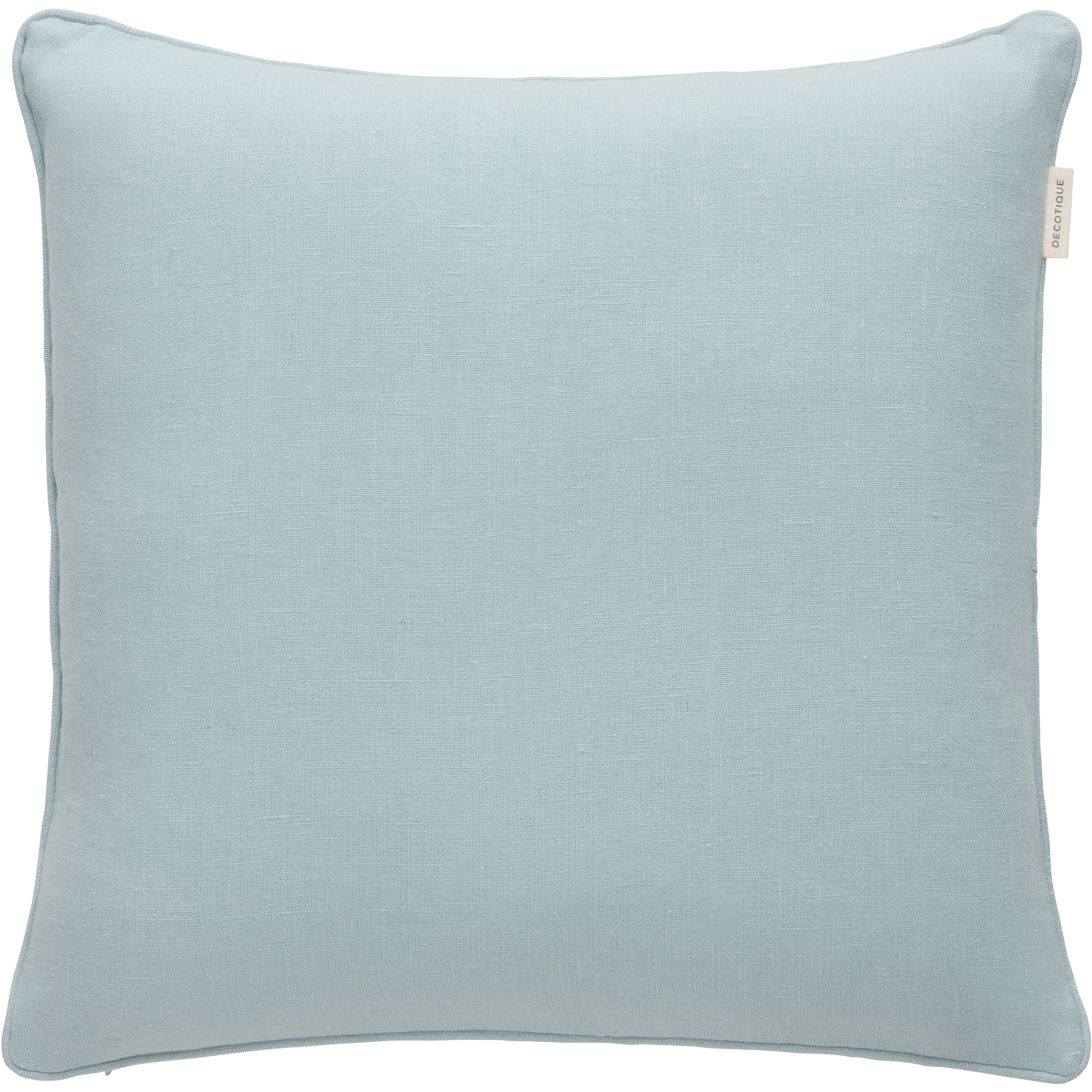 Decotique Soft Kudde 50x50 Cm Dove Blue - Prydnadskuddar & Fodral Linne Duvblå