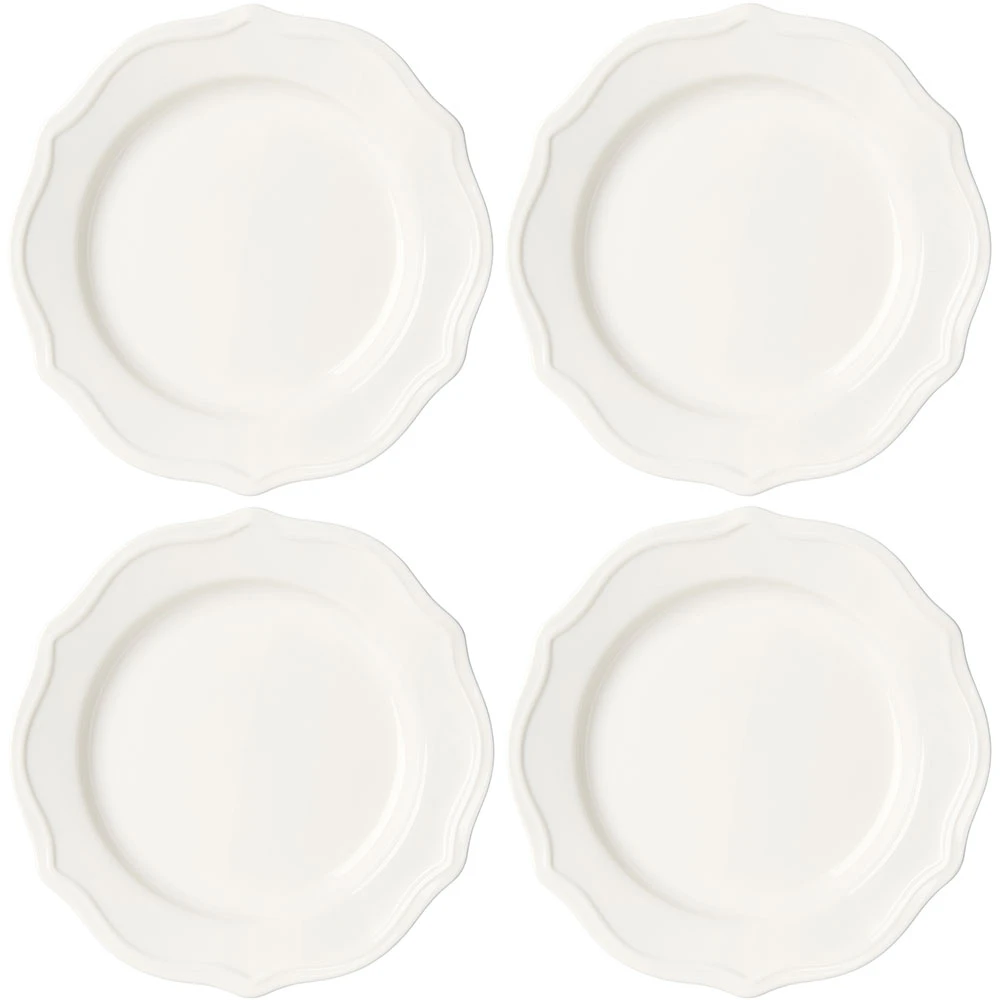 Decotique Violette Assiett 20 Cm 4-pack - Assietter Keramik Vit