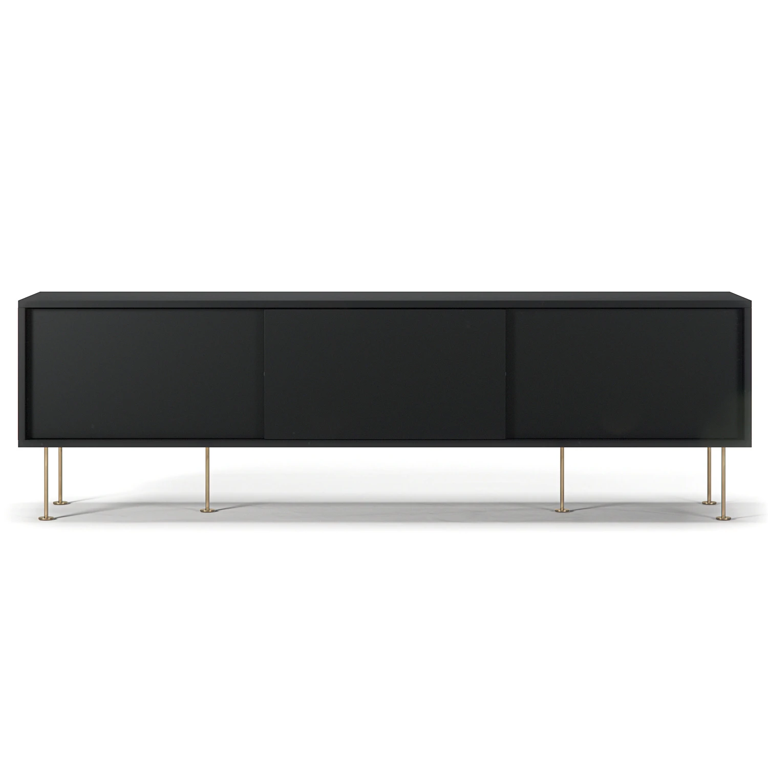 decotique vogue mediabänk med ben 180 cm / mässing - tv-bänkar & mediabänkar mdf antracit