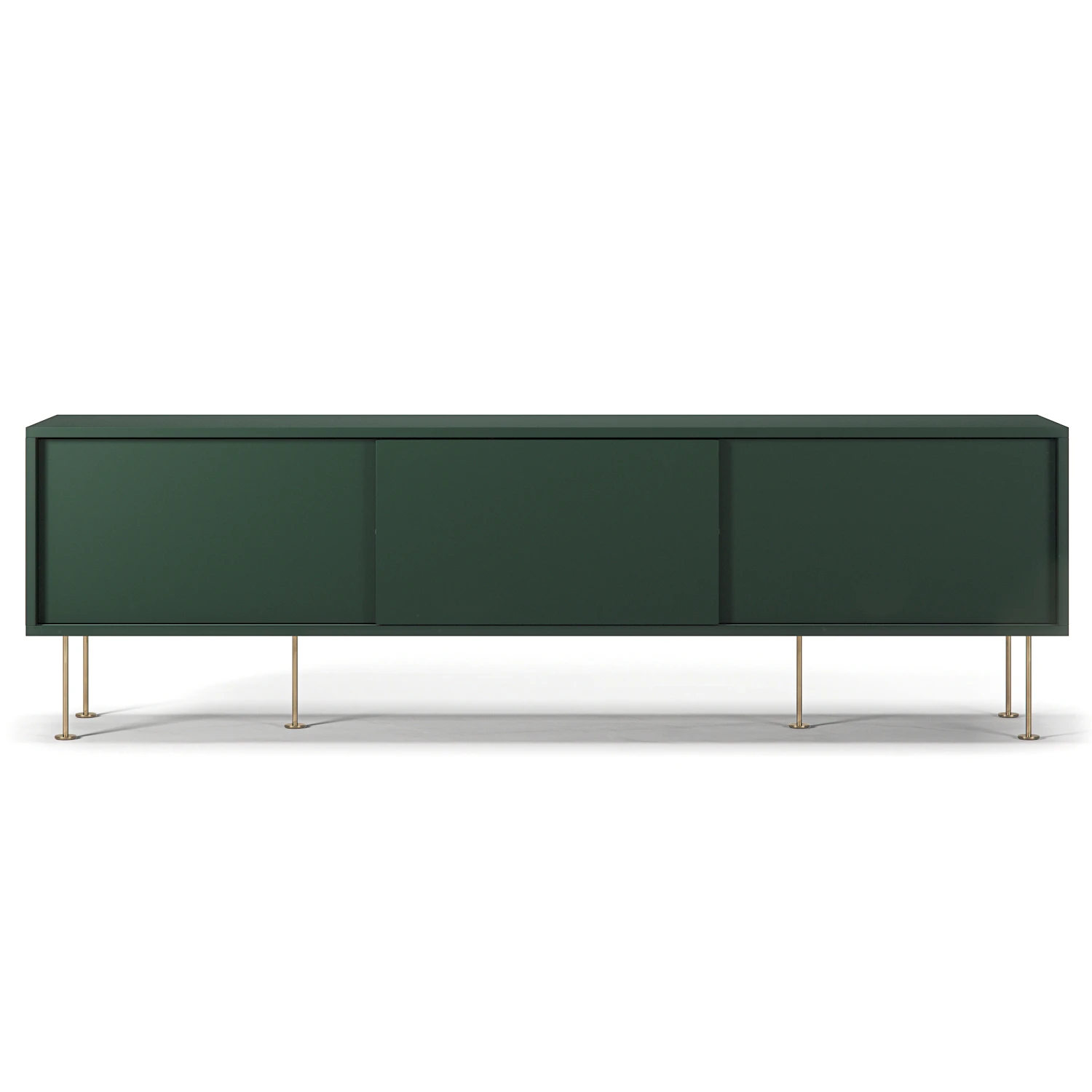 decotique vogue mediabänk med ben 180 cm / mässing - tv-bänkar & mediabänkar mdf grön