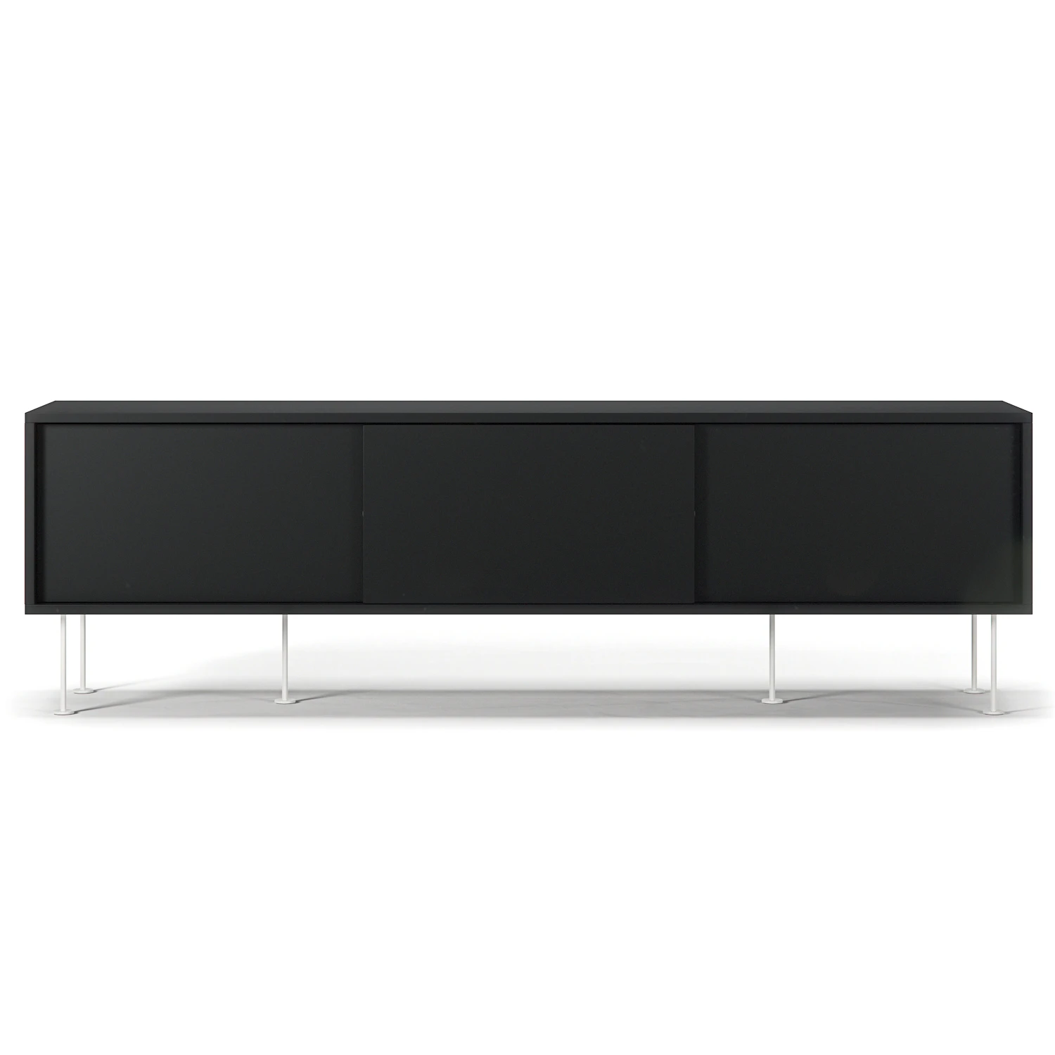 decotique vogue mediabänk med ben 180 cm / vit - tv-bänkar & mediabänkar mdf antracit