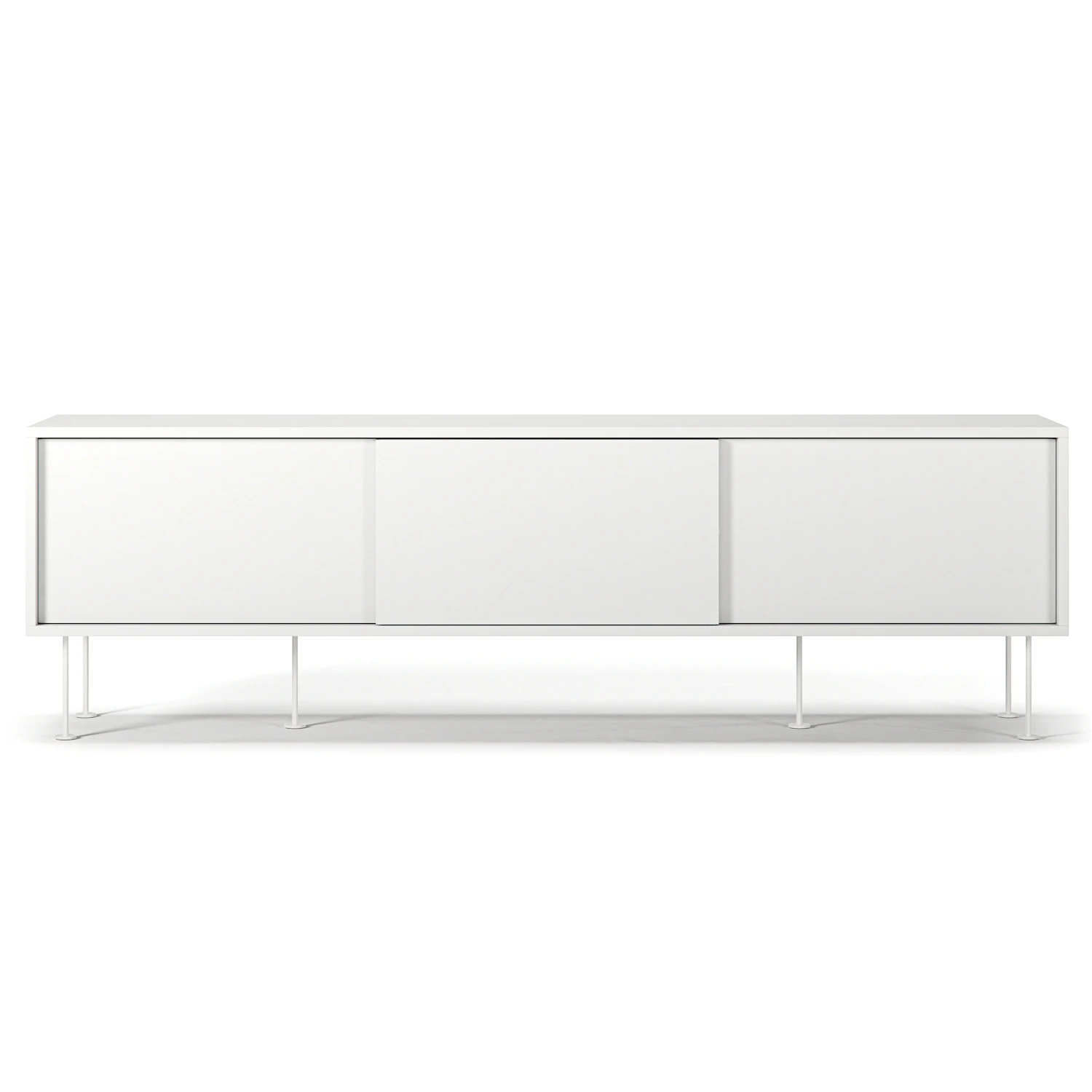 decotique vogue mediabänk med ben 180 cm - tv-bänkar & mediabänkar mdf vit