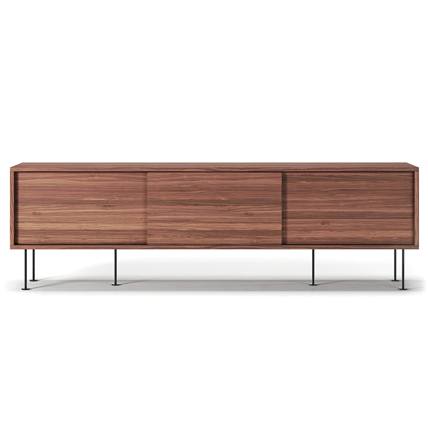 Decotique Vogue Mediab&auml;nk Med Ben 180 Cm / Svart - Tv-b&auml;nkar & mediab&auml;nkar sfan&eacute;r Valn&ouml;t