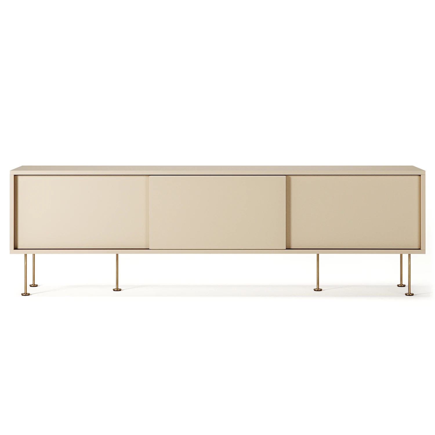 decotique vogue mediabänk med ben 180 cm / mässing - tv-bänkar & mediabänkar mdf sand