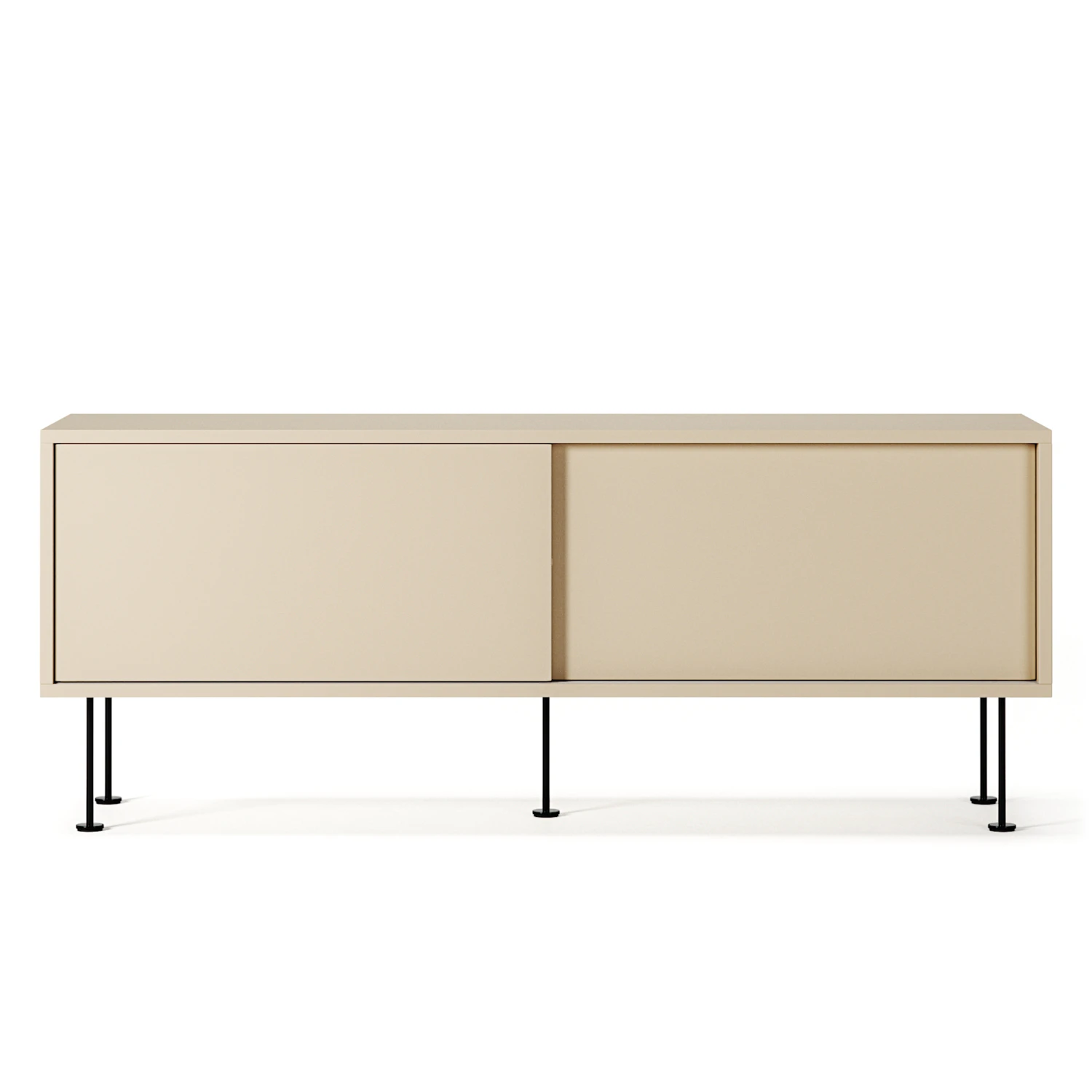 Decotique Vogue Mediab&auml;nk Med Ben 136 Cm / Svart - Tv-b&auml;nkar & mediab&auml;nkar Mdf Sand