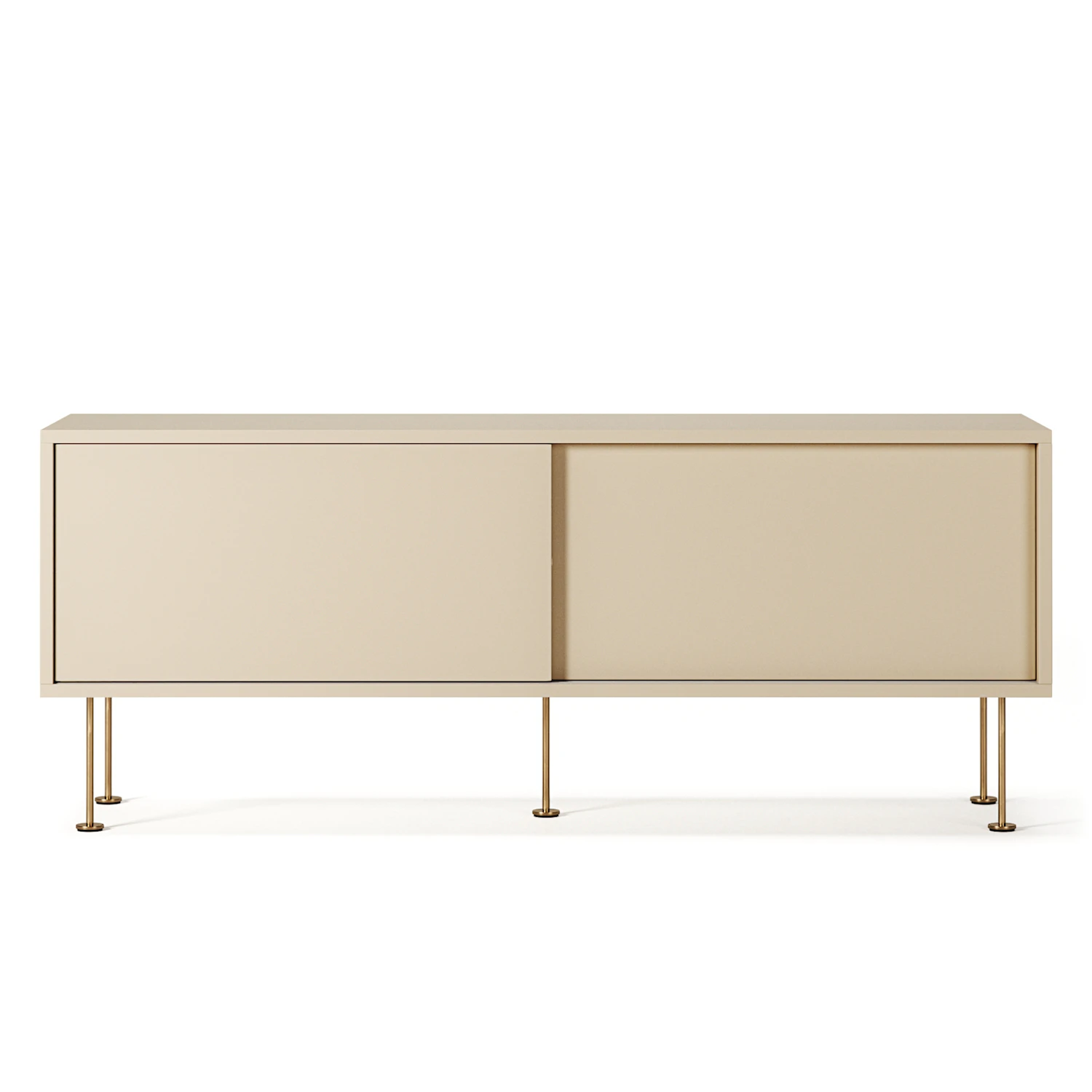 Decotique Vogue Mediab&auml;nk Med Ben 136 Cm / M&auml;ssing - Tv-b&auml;nkar & mediab&auml;nkar Mdf Sand