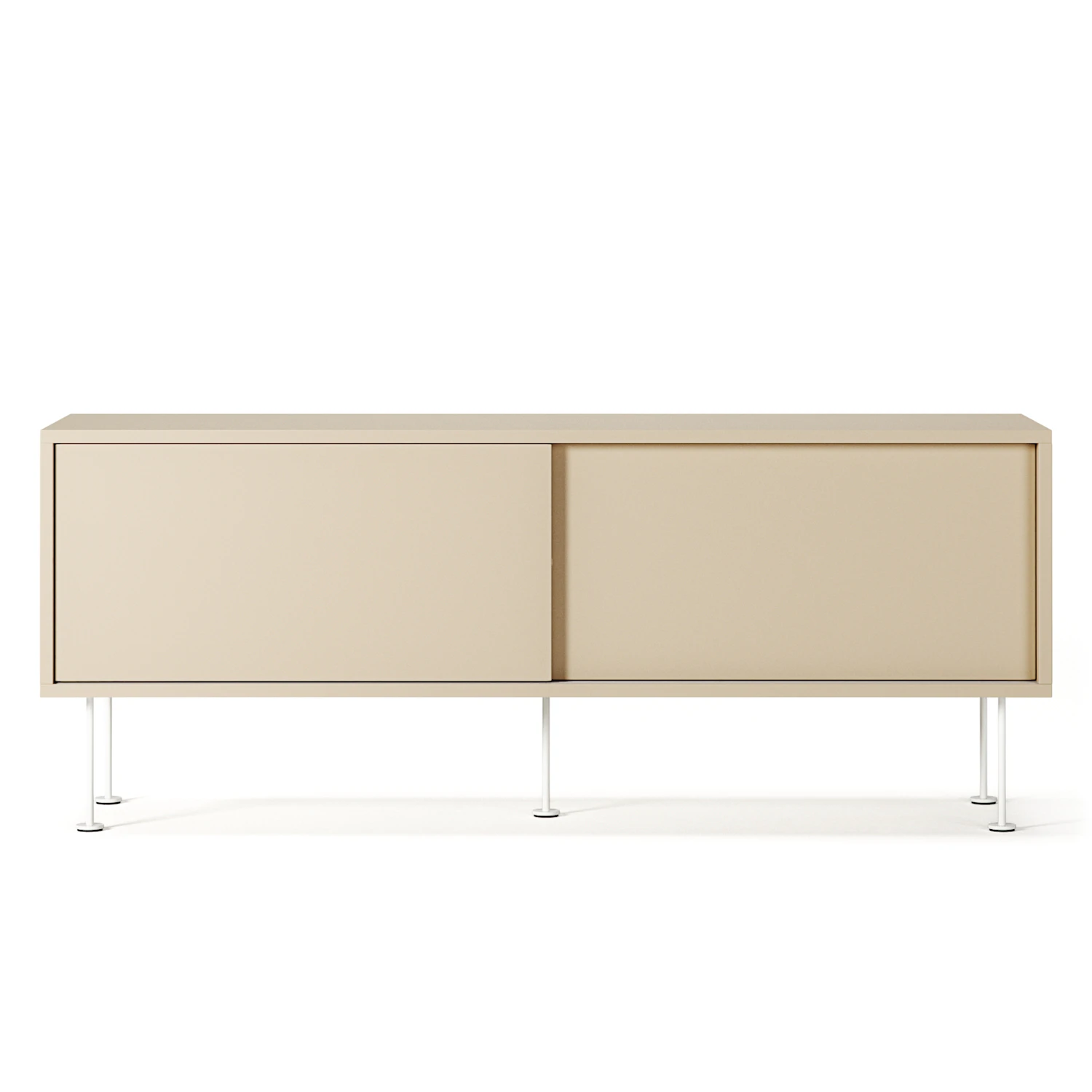 Decotique Vogue Mediab&auml;nk Med Ben 136 Cm / Vit - Tv-b&auml;nkar & mediab&auml;nkar Mdf Sand