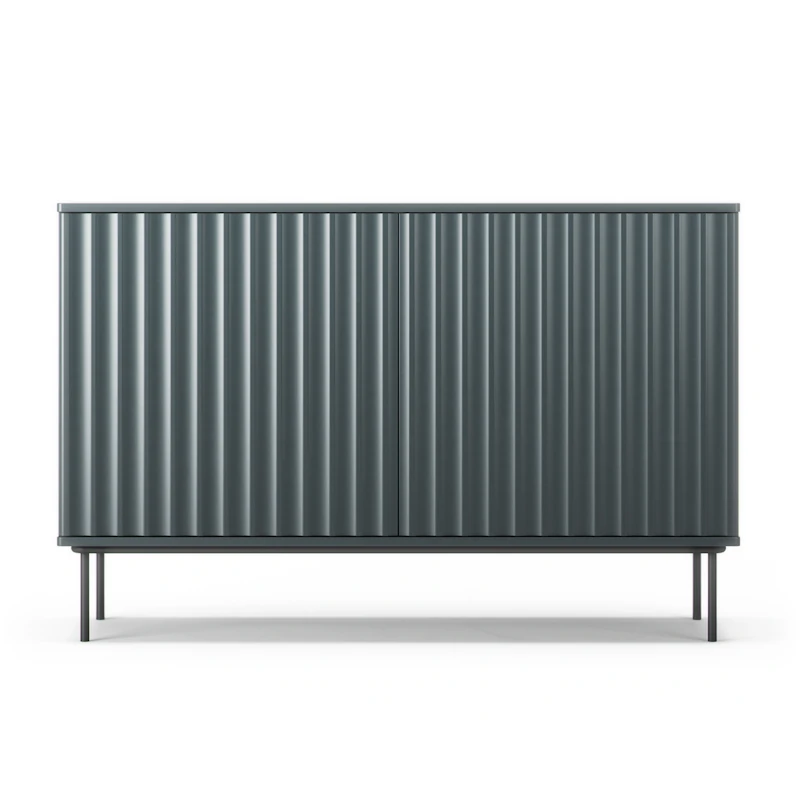 Wave Sideboard Med 2 Dörrar, Grå