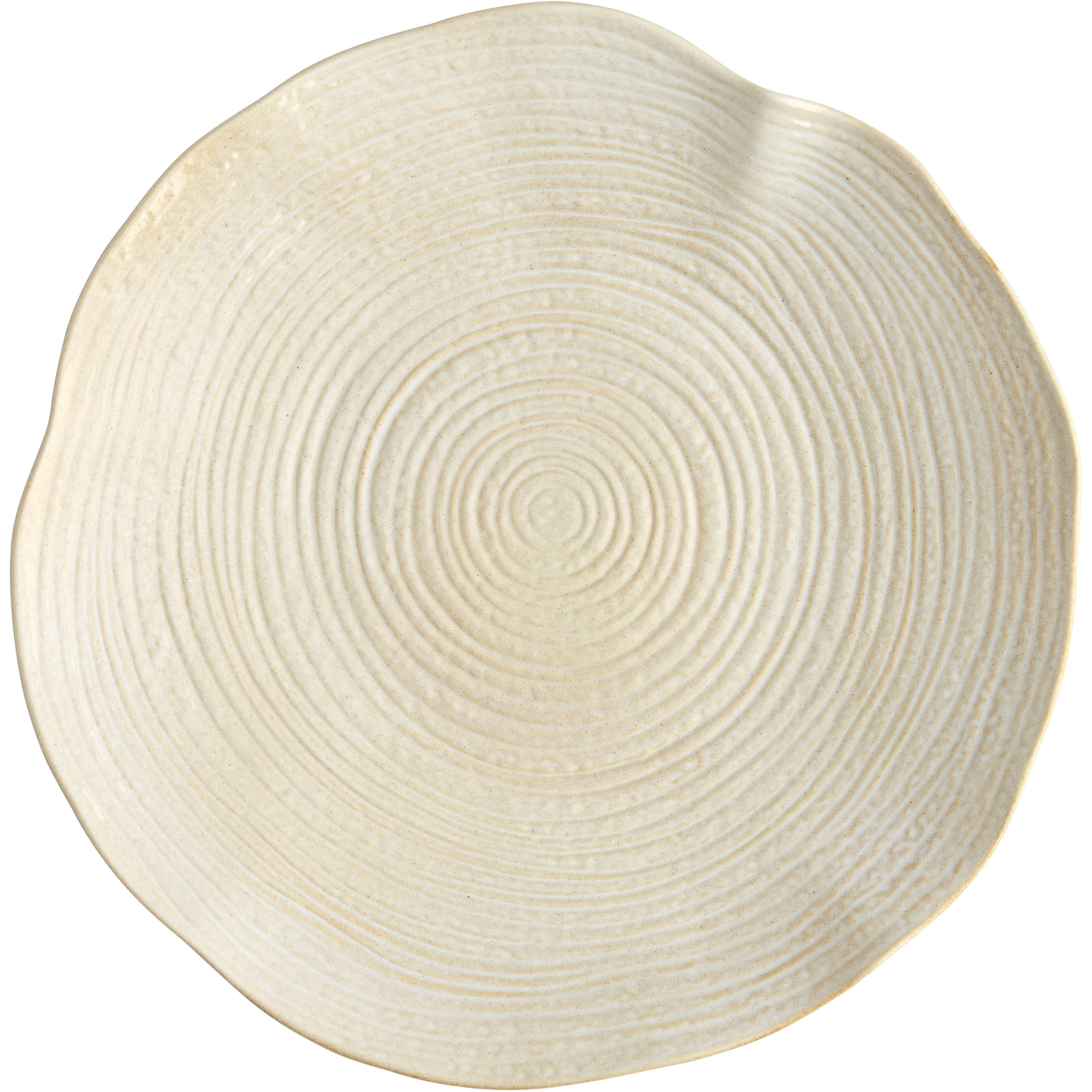 Decotique Wood Fat 39 Cm Cream - Dekorativa Accessoarer Stengods Grå