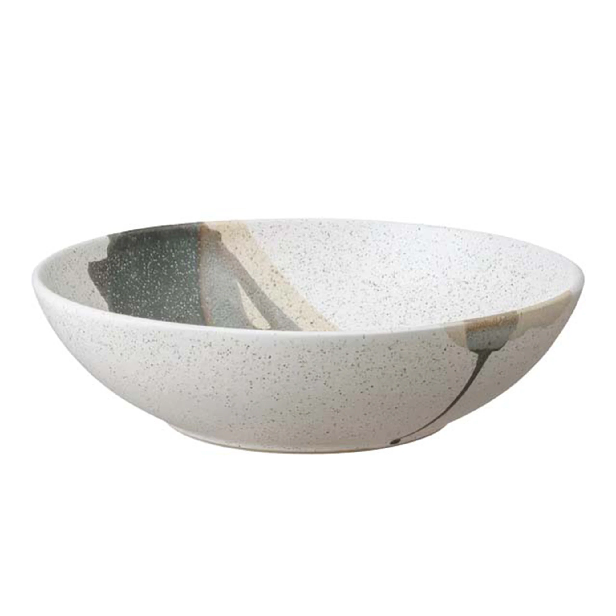 Denby Grain Accent Serveringsskål 25 Cm - Serveringsskålar Stengods Beige