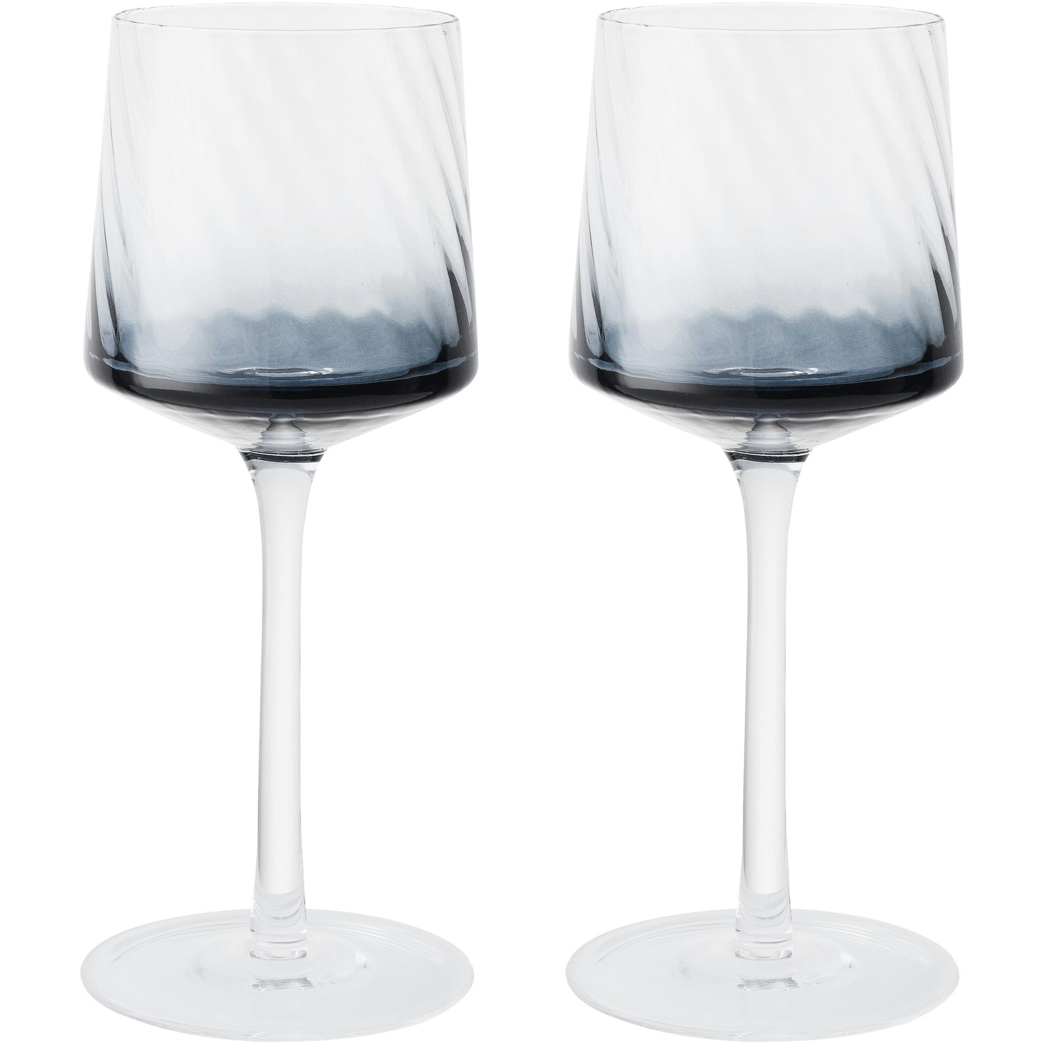 Denby Modern Deco Vinglas 2-pack 33 Cl - Vinglas Munst Glas Bl&aring;