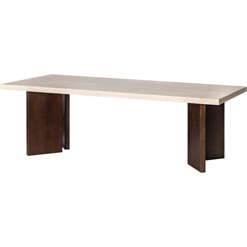 Eden Soffbord, Rökt Ek / Travertine