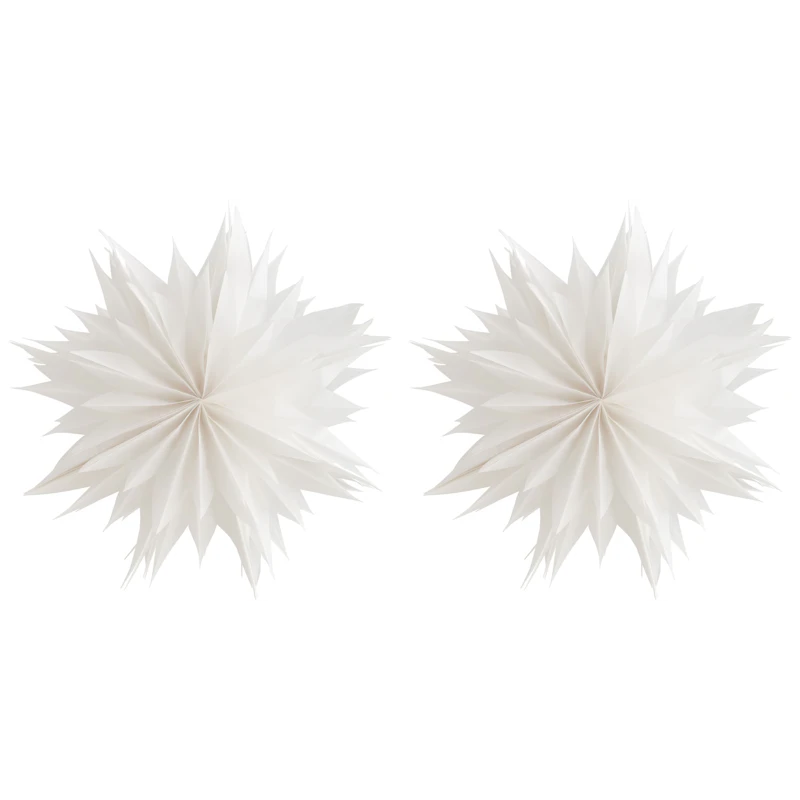 Nova Pappersstjärna 50 cm 2-pack, Vit