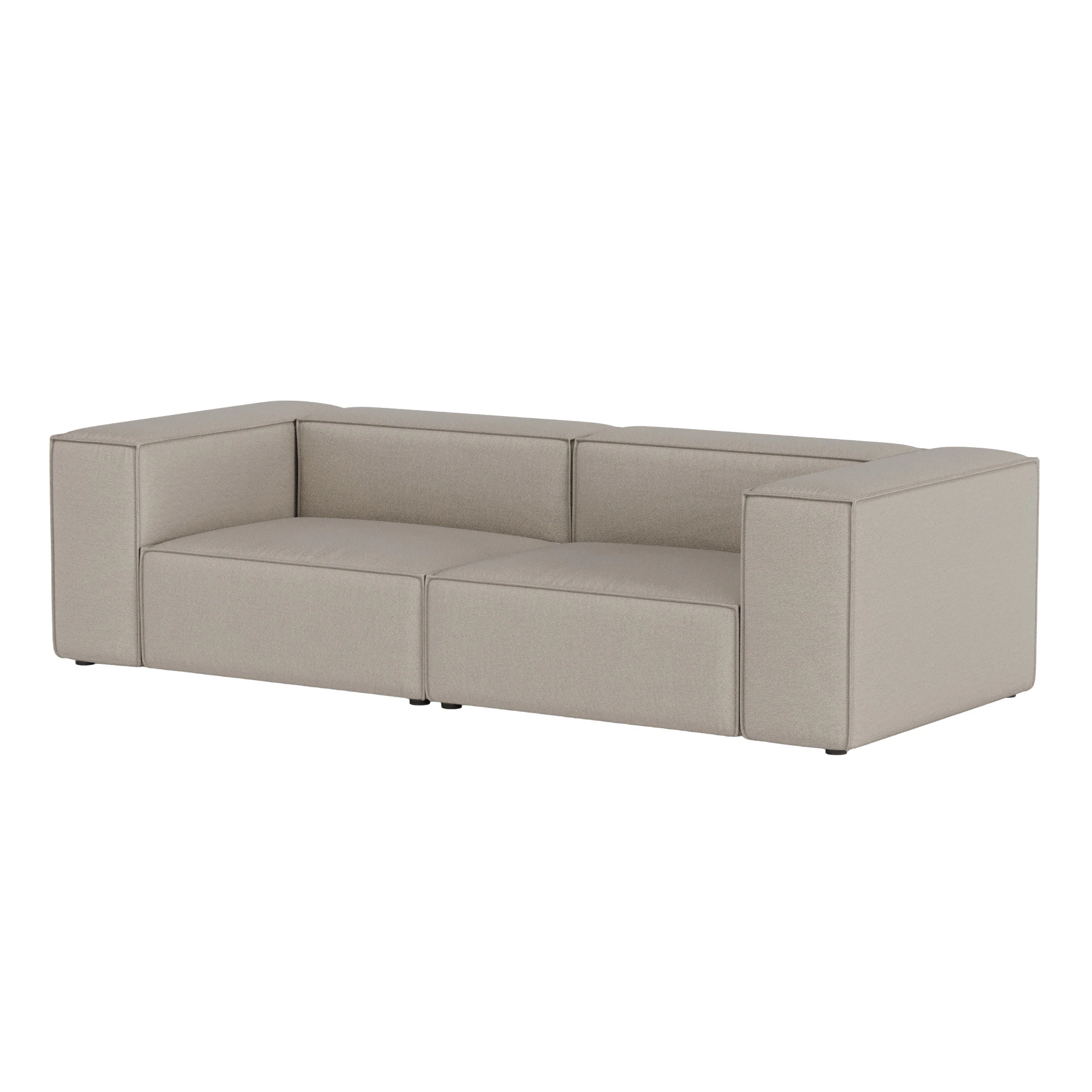 Department Nubo 3-sitssoffa - 3-sitssoffor Polyester Sand
