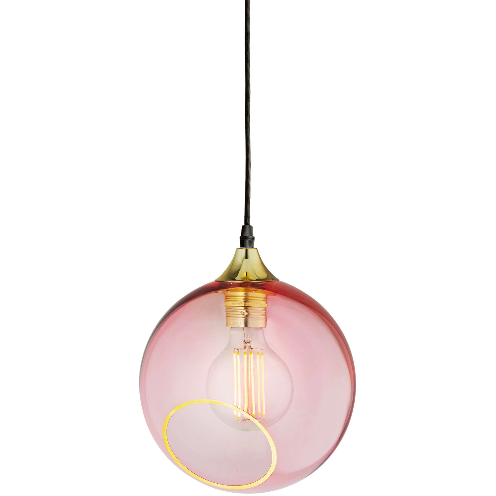 Design By Us Ballroom Pendel - Pendellampor Munblåst Glas Rose